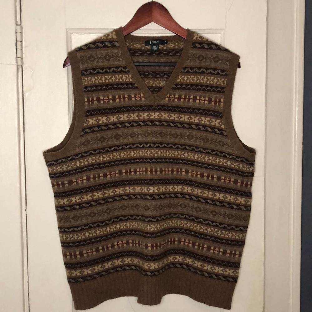 J.Crew Wool Fairisle Sweater Vest